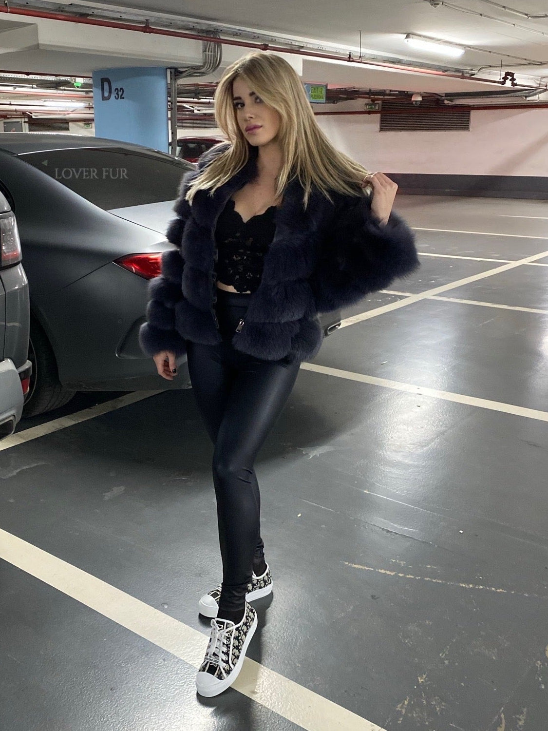 Modular fur coat 55cm