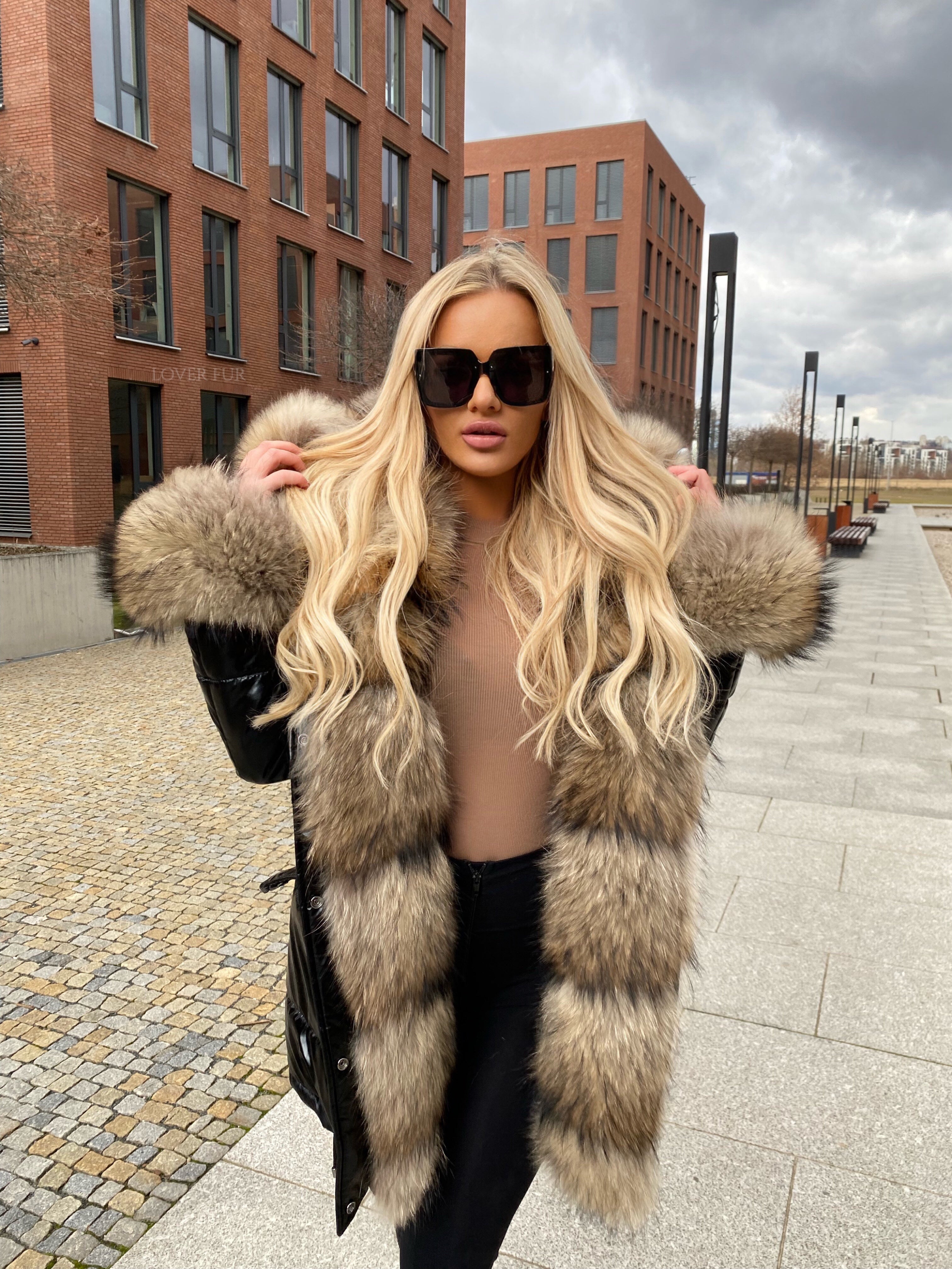 Parker coat with Raccoon Fur