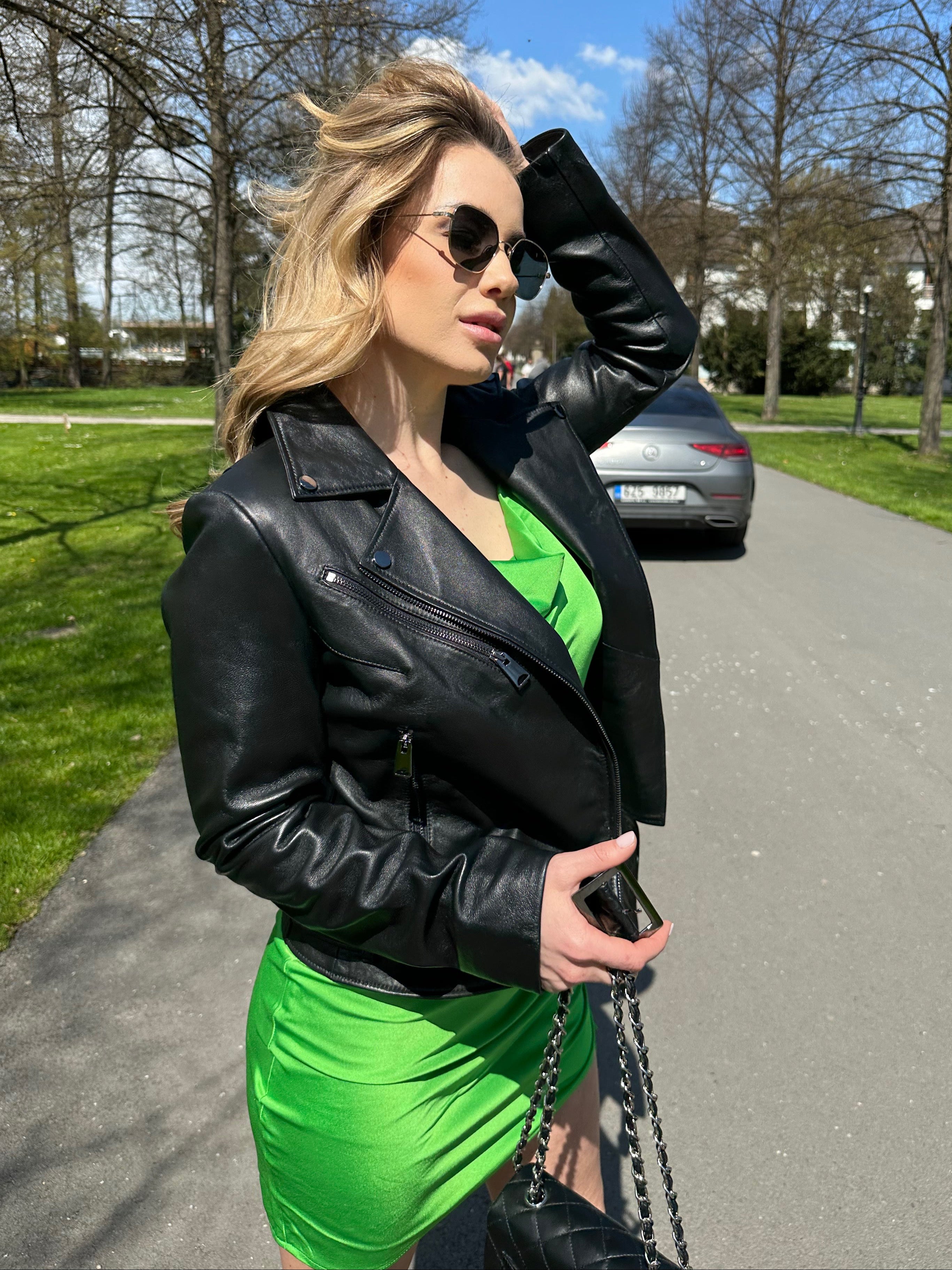 Plonge Lambskin Leather Jacket